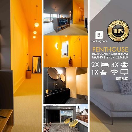 Luxury Penthouse & Terrace - Mons City Center Zewnętrze zdjęcie